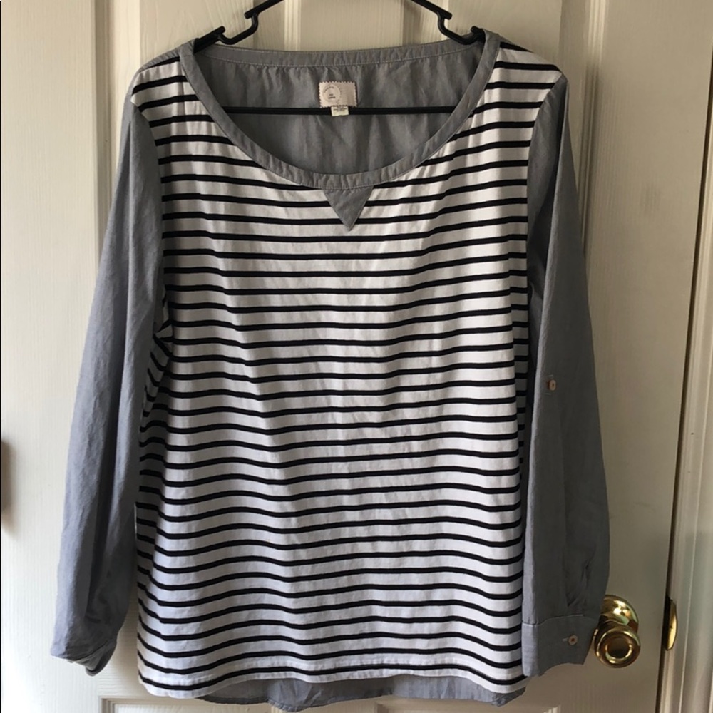 Anthropologie Postmark striped shirt